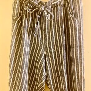 High rise XL striped pants